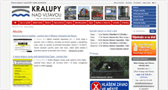 Desktop Screenshot of mestokralupy.cz